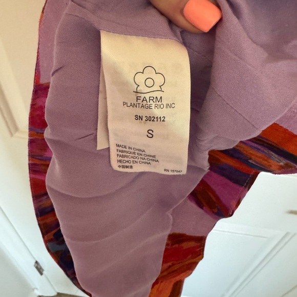 Farm Rio Cross Front Colorful Women's Dress Size Small - Picture 8 of 14